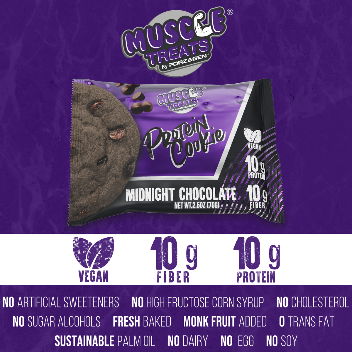 Protein Cookie MIDNIGHT CHOCOLATE – FORZAGEN