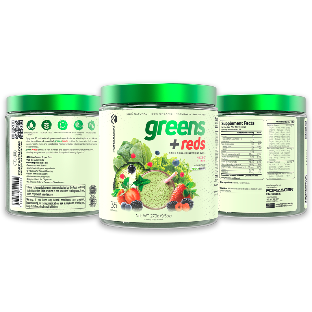 Vegan Greens + Reds Superfood 35 Servings – FORZAGEN