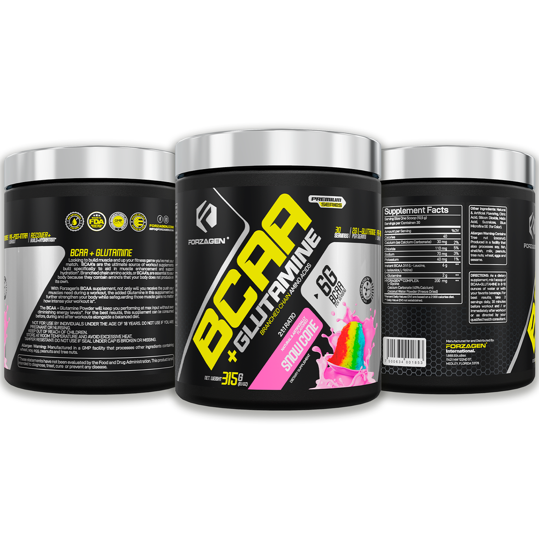 BCAA'S + Glutamine with Hydragen Complex - Recover - Build
