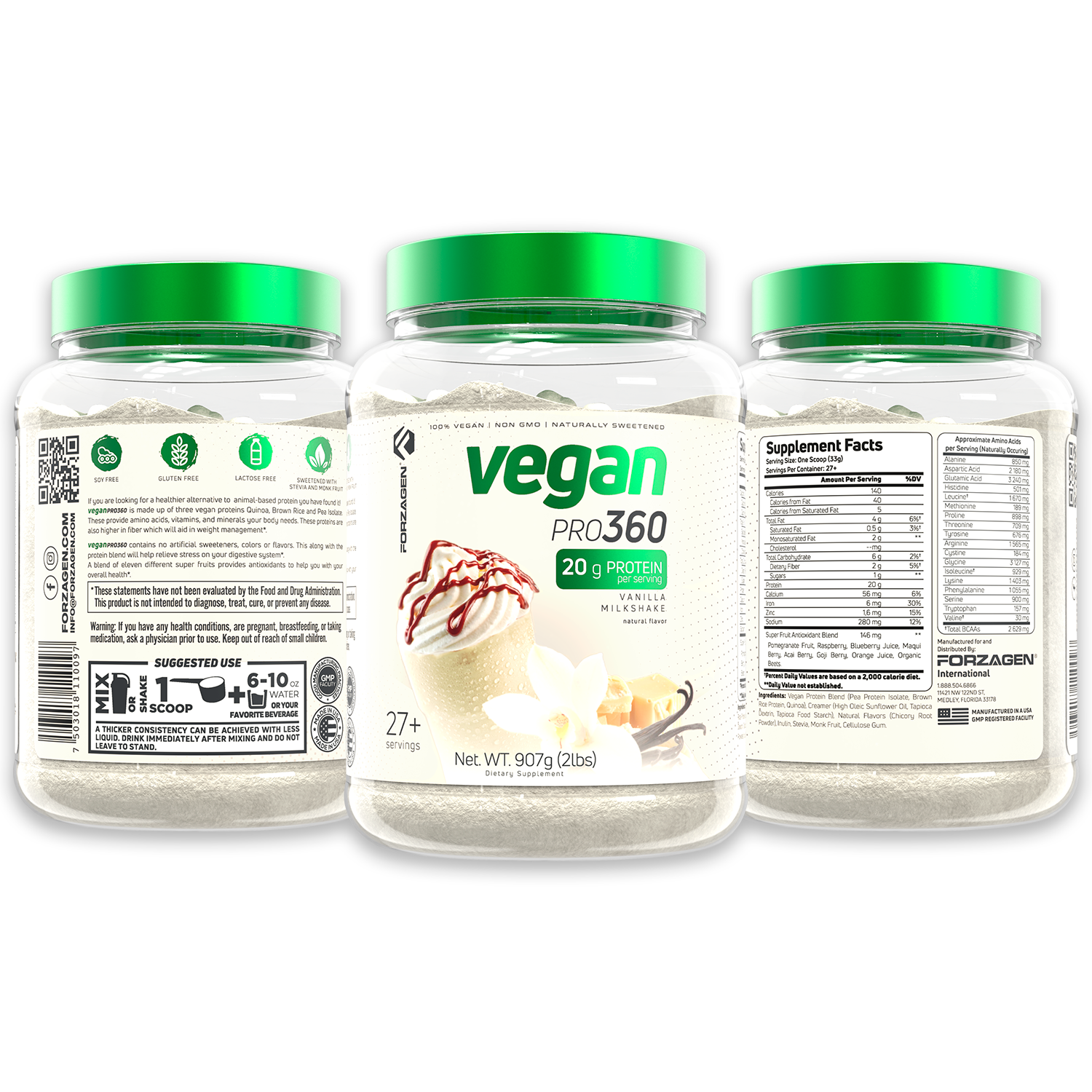 Vegan Protein Plant Based Pro 360🌱 NEW & IMPROVED FORMULA