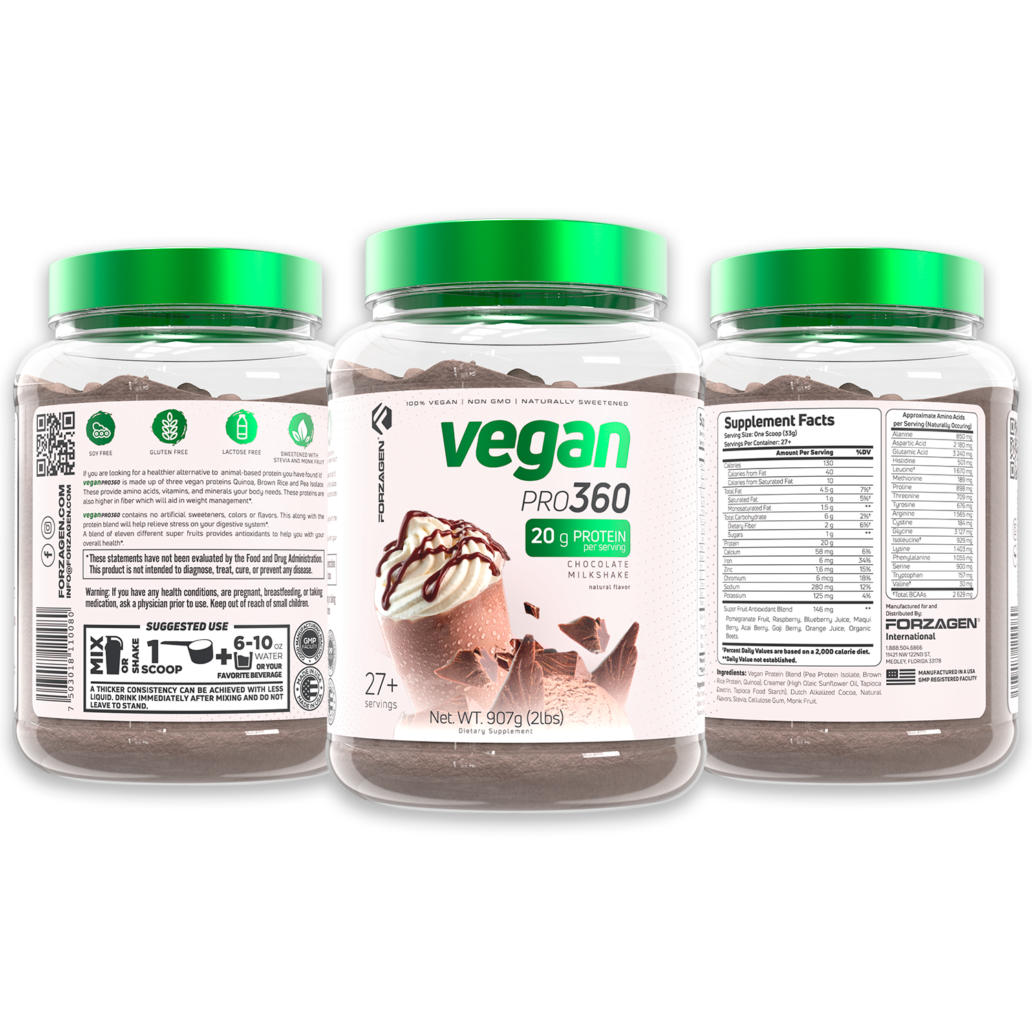 Vegan Protein Plant Based Pro 360🌱 NEW & IMPROVED FORMULA