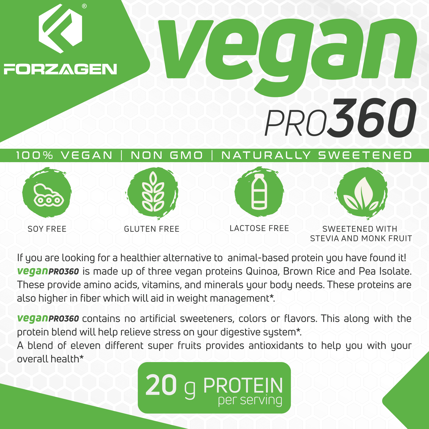 Vegan Protein Plant Based Pro 360🌱 NEW & IMPROVED FORMULA