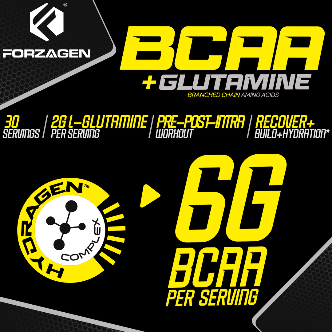 BCAA'S + Glutamine with Hydragen Complex - Recover - Build