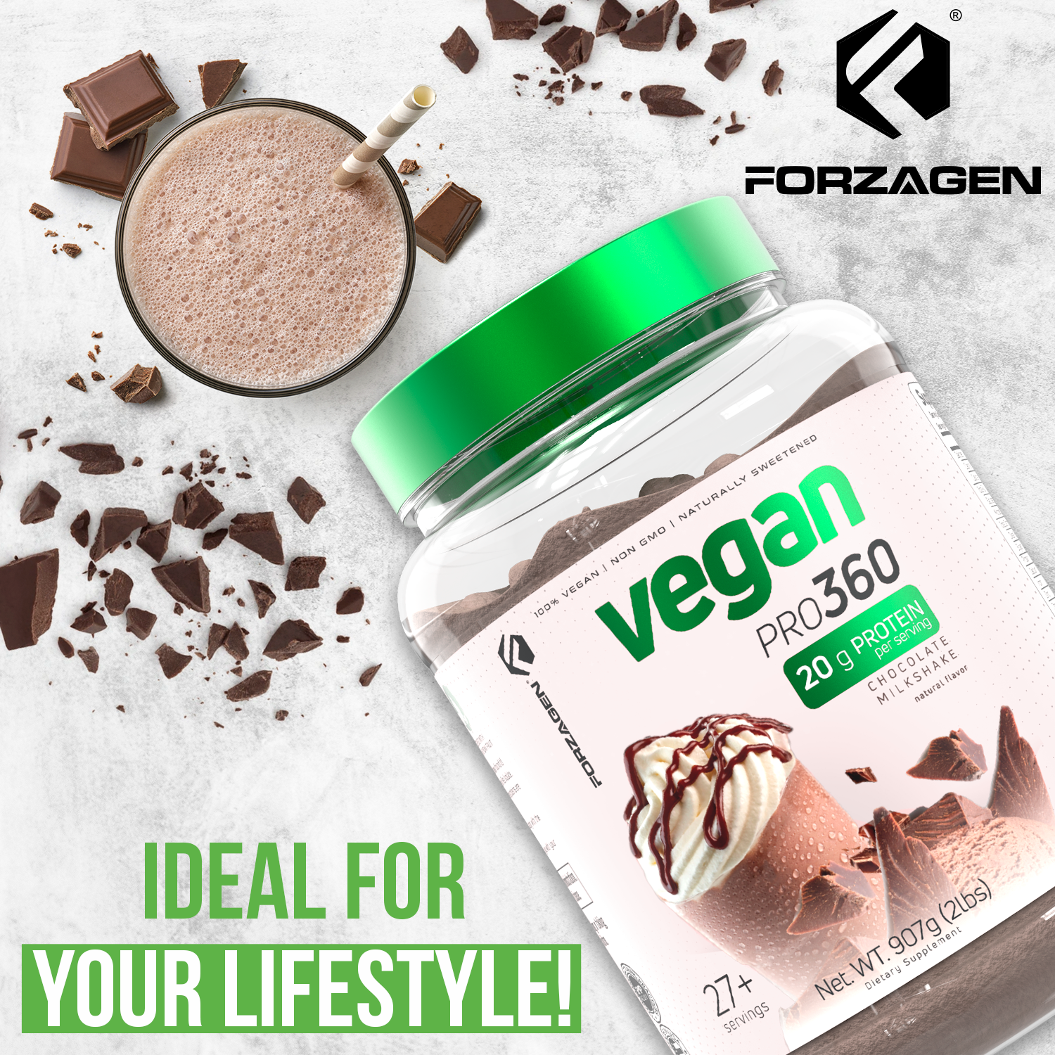 Vegan Protein Plant Based Pro 360🌱 NEW & IMPROVED FORMULA