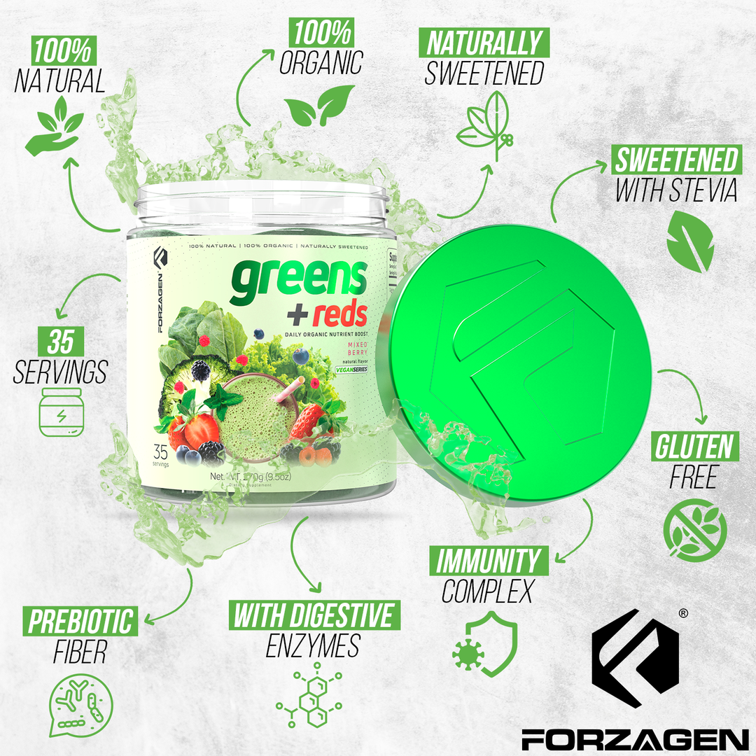 Vegan Greens + Reds Superfood 35 Servings – FORZAGEN