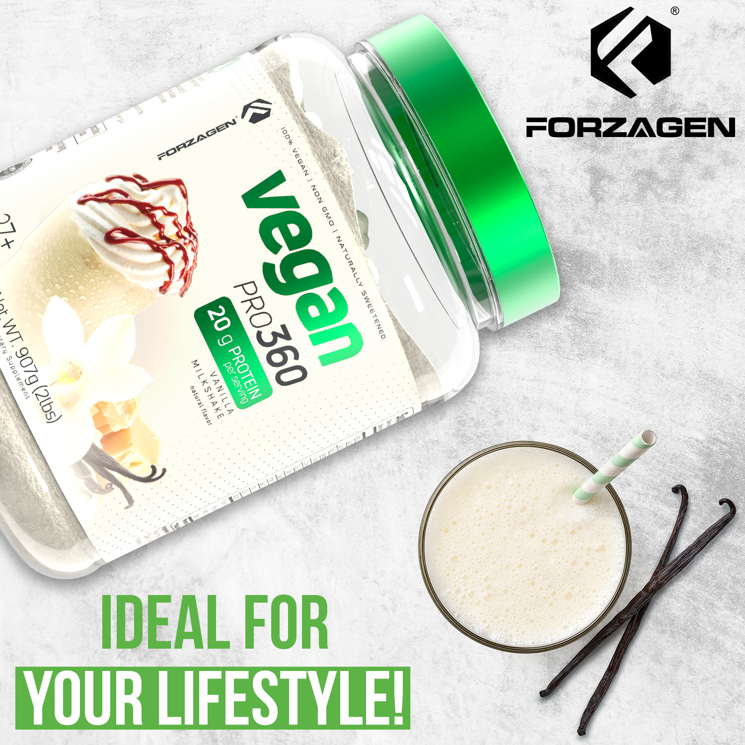 Vegan Protein Plant Based Pro 360🌱 NEW & IMPROVED FORMULA